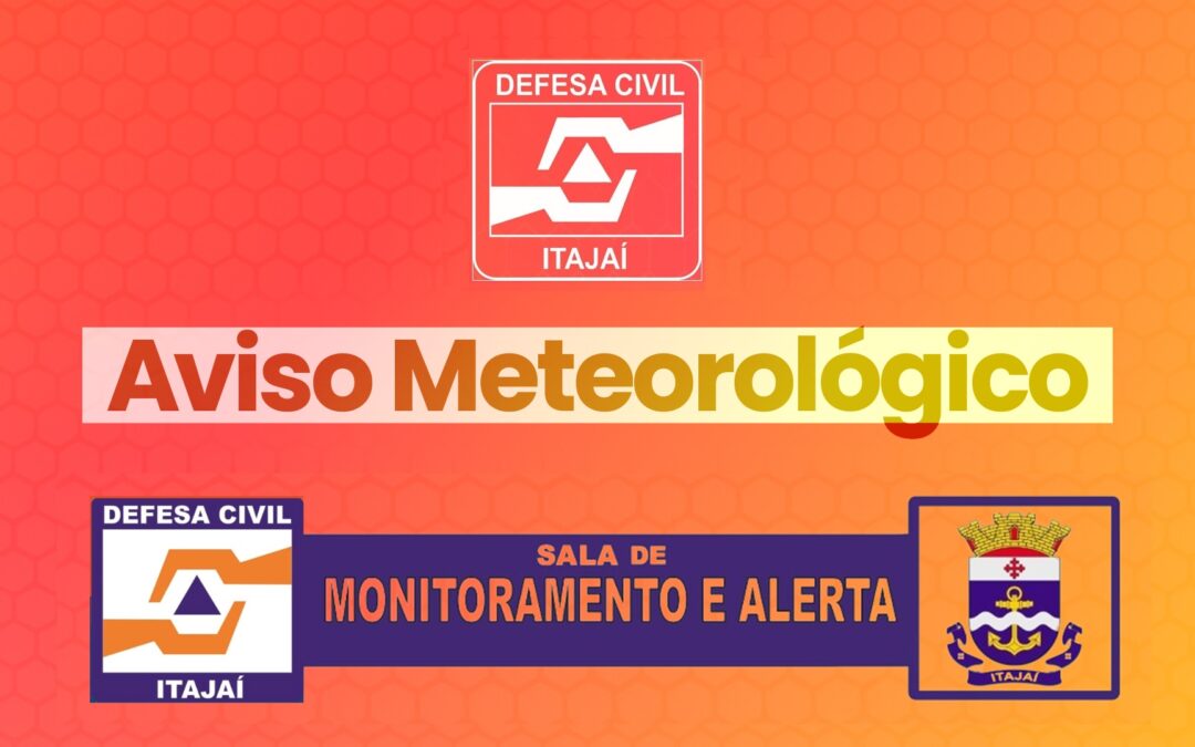 Alerta de temporais: Defesa Civil emite aviso para Itajaí, região e Santa Catarina