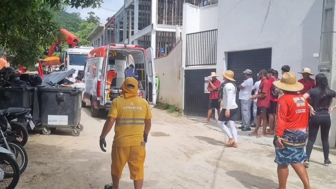 Trabalhador é esmagado por duas vigas de 800kg e morre em Balneário Camboriú