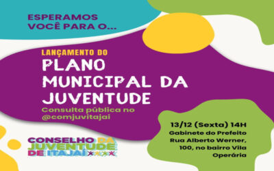 Conselho da Juventude de Itajaí lança plano municipal de juventude