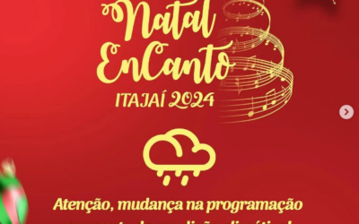 Evento Natal EnCanto é cancelado nesta terça-feira (10), devido as fortes chuvas e condição climática