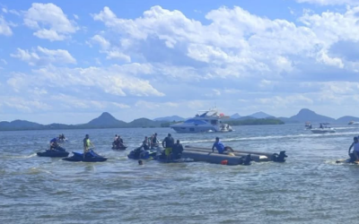 Catamarã emborcha e criança de 8 meses vem a óbito por afogamento em praia de São Francisco do Sul