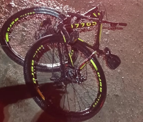 Atropelamento em Araquari: Ciclista é socorrido pelo Corpo de Bombeiros