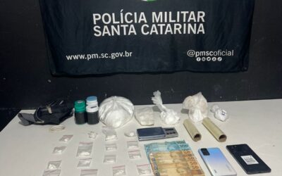 Casal é detido por tráfico de drogas no bairro São João em operação da Polícia Militar