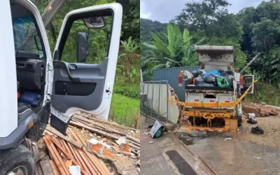 Caminhão de lixo desgovernado causa tragédia em Itapema