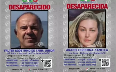 Casal assassinado em Biguaçu: Conflito por aluguel leva a sequestro e morte de casal desaparecido a quase um mês