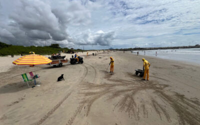 Entulhos e lixo recolhidos na limpeza das praias chegam a quase 80 toneladas