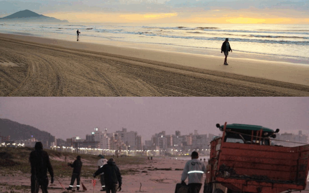 PRAIA IMPECÁVEL: Navegantes remove mais de 140 toneladas de lixo por mês da orla