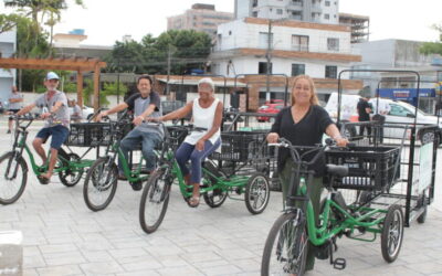 Navegantes avança com ecobikes e reduz uso de tração animal
