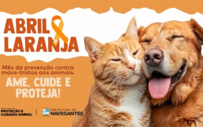 Abril Laranja reforça importância do combate aos maus-tratos e abandono de animais em Navegantes