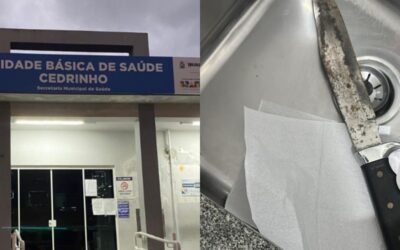 Caos em UBS de Brusque: paciente insatisfeita invade unidade com faca, ameaça servidores e faz declarações xenofóbicas