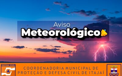 Frente fria traz risco de temporais e alagamentos em Itajaí e região