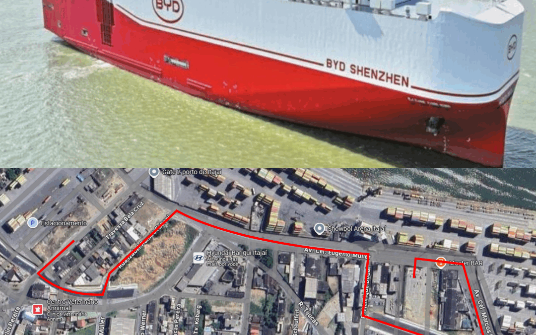 Codetran intensifica ações para reduzir impacto no trânsito durante grande operação no porto de Itajaí