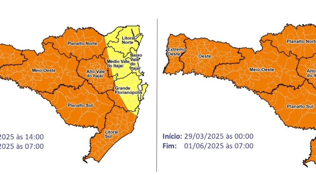 Frente fria chega com força em Itajaí e SC: prepare-se para temperaturas próximas de 0°C