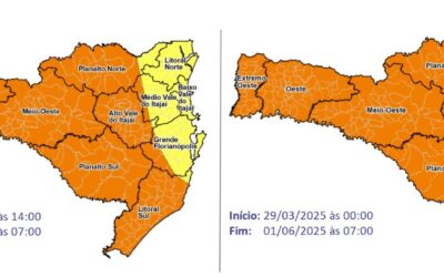 Frente fria chega com força em Itajaí e SC: prepare-se para temperaturas próximas de 0°C