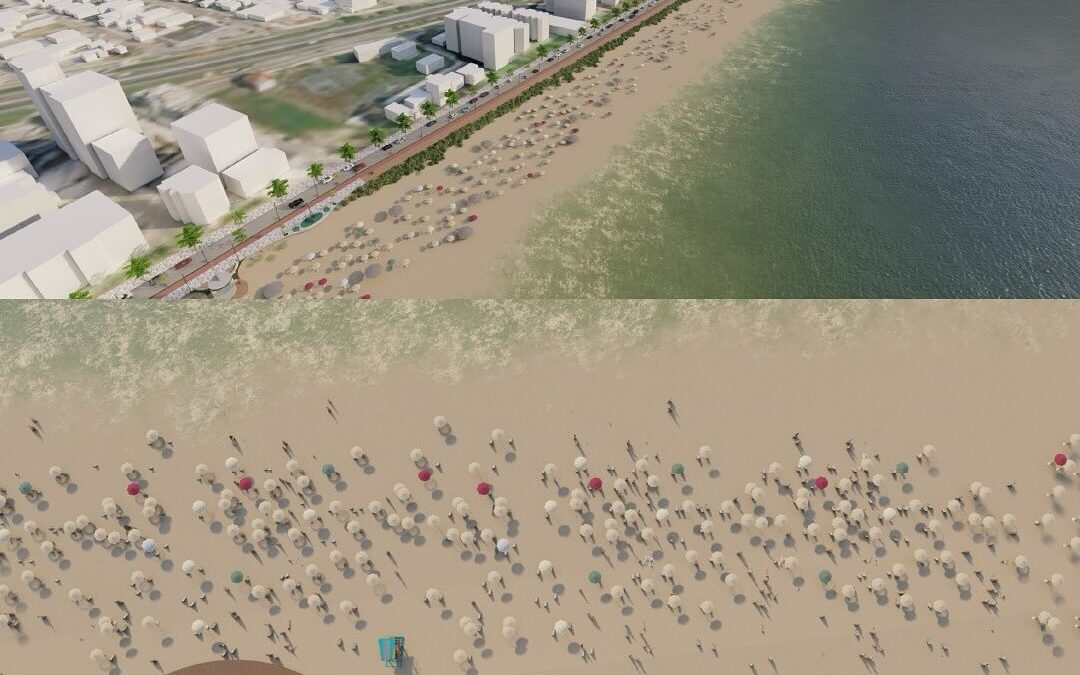 A MEIA PRAIA VAI VIRAR UMA PRAIA INTEIRA: Alargamento da Meia Praia promete turbinar turismo e valorizar imóveis em até 47%