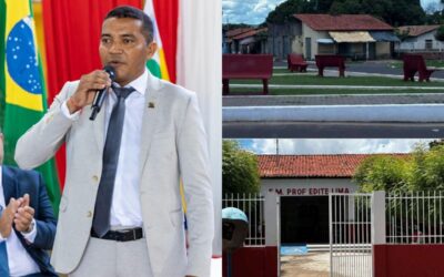 PALHAÇADA: Prefeito petista se “cansa” do amarelo com azul e pinta cidade de vermelho