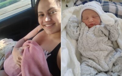 Bebê nasce em carro de app nos braços da avó durante manhã gelada em Joinville