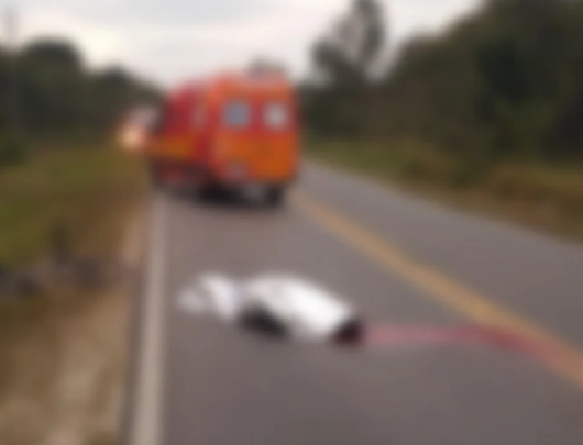 Ciclista morre em grave acidente na SC-415 em Araquari