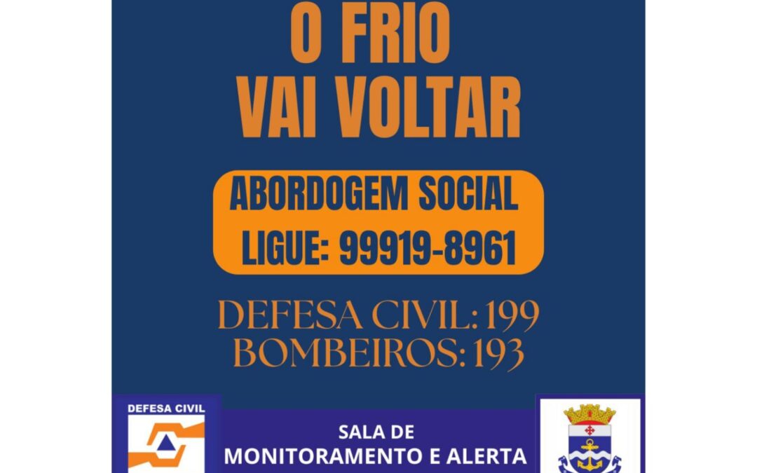 O FRIO VAI VOLTAR! Aviso de queda acentuada nas temperaturas; nova massa de ar polar deve trazer o retorno do frio a partir da noite desta quinta-feira (17)
