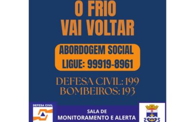 O FRIO VAI VOLTAR! Aviso de queda acentuada nas temperaturas; nova massa de ar polar deve trazer o retorno do frio a partir da noite desta quinta-feira (17)