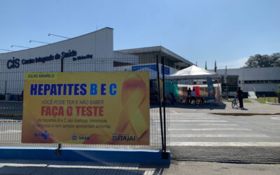 Ação realizada no CIS conscientiza sobre o Julho Amarelo; atividade realizada nesta quarta (16) e quinta-feira (17) mês de combate às hepatites virais