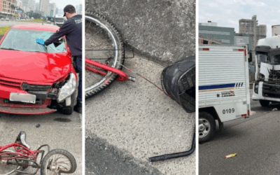 Ciclista é atropelado e vem a óbito após acidente na BR-101, em Itapema