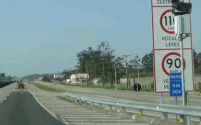 Novos 76 radares de velocidade aumentam a segurança na BR-101 em SC