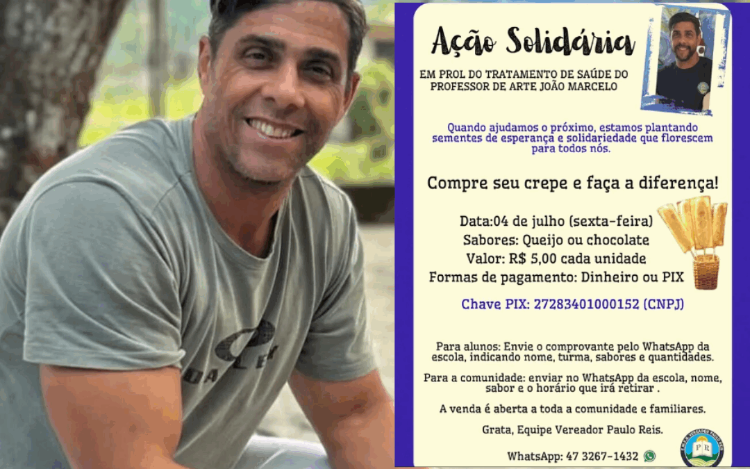 Morte de professor de artes emociona comunidade escolar e suspende aulas em Itapema