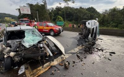 Santa Catarina tem 21 acidentes por dia em BR1s e ocupa 4º lugar em mortes no país