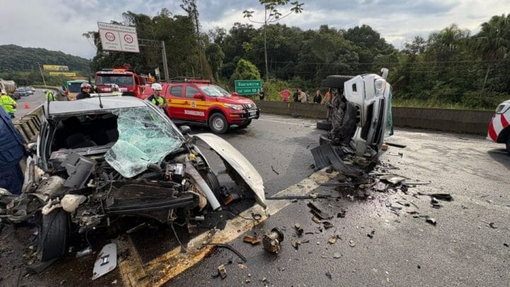 Santa Catarina tem 21 acidentes por dia em BR1s e ocupa 4º lugar em mortes no país