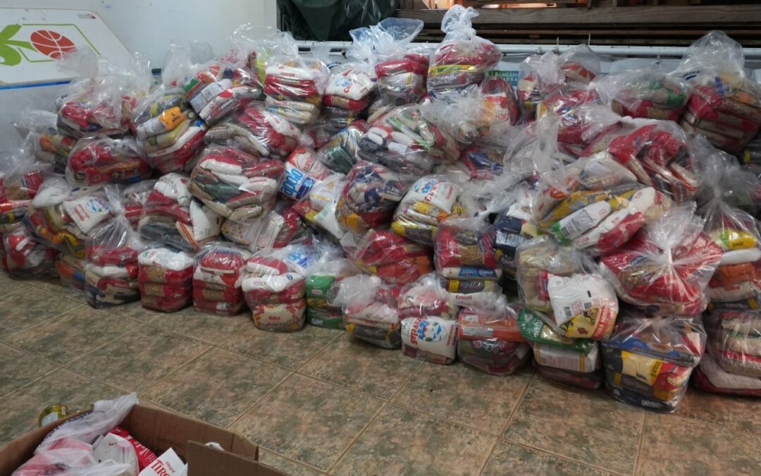 Mais de 15 toneladas de alimentos foram arrecadados no Piçarraiá 2025 e já começam a ser distribuídos
