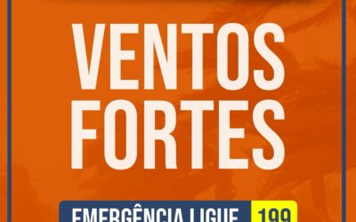 Fortes ventos causam transtornos em Navegantes nesta segunda-feira (28)