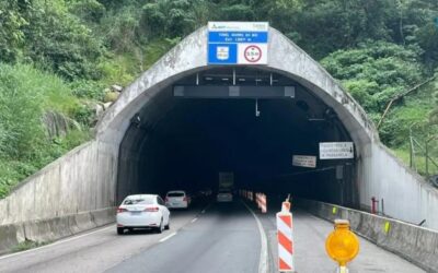 Túnel do Morro do Boi terá bloqueios noturnos na BR-101 para testes de segurança; veja horários