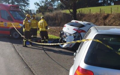 Colisão fatal na BR-470 deixa dois mortos e uma ferida em SC; as placas do veículo eram de Itapema