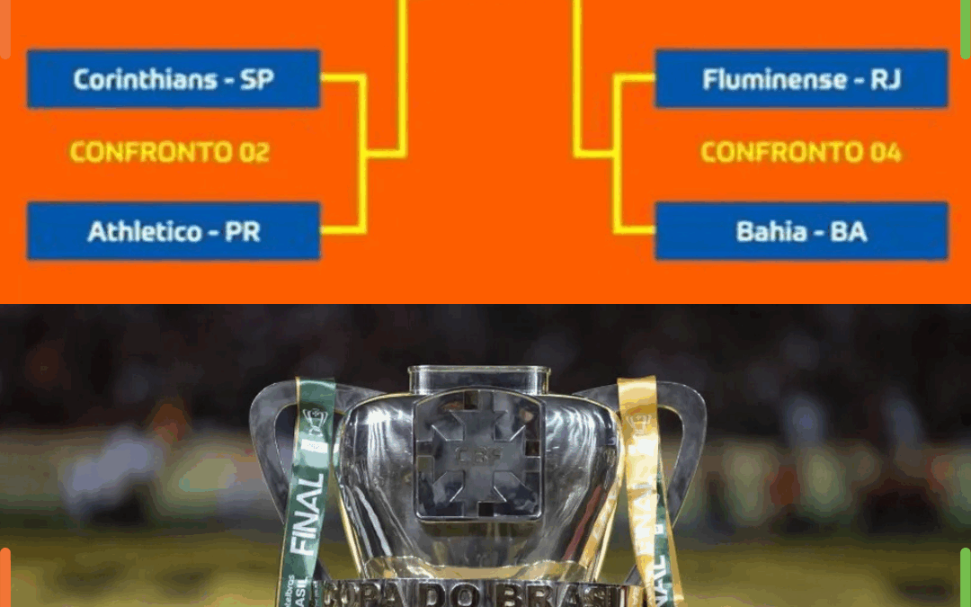 Veja os confrontos definidos das Quartas de Final da Copa do Brasil 2025