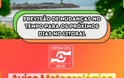 Previsão de mudanças no tempo para os próximos dias no Litoral