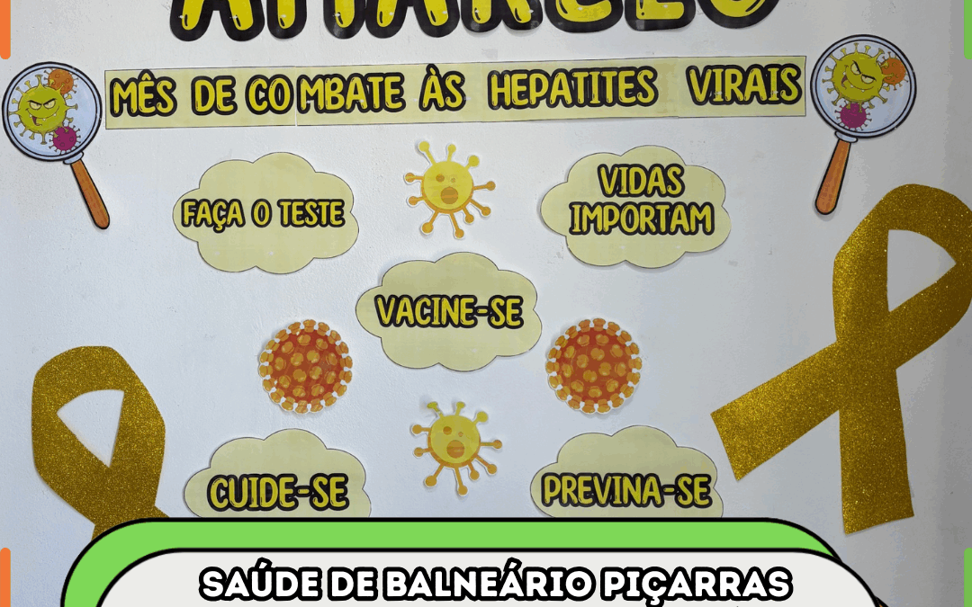 Saúde de Balneário Piçarras realizou quase 10 mil testes rápidos de hepatites virais durante campanha do Julho Amarelo