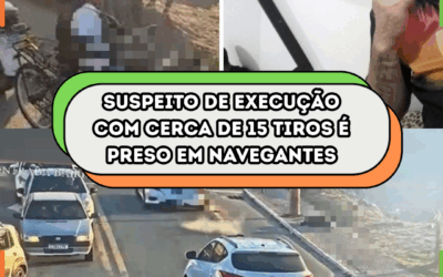 Suspeito de execução com cerca de 15 tiros é preso em Navegantes