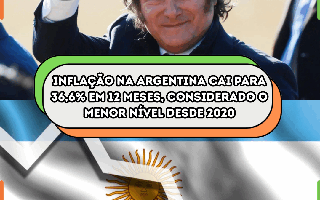 Inflação na Argentina cai para 36,6% em 12 meses, considerado o menor nível desde 2020