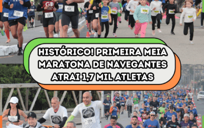 Primeira Meia Maratona de Navegantes atrai 1,7 mil atletas