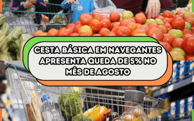 Cesta básica em Navegantes apresenta queda de 5% no mês de agosto