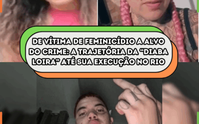 De vítima de feminicídio a alvo do crime: a trajetória da “Diaba Loira” até sua execução no Rio