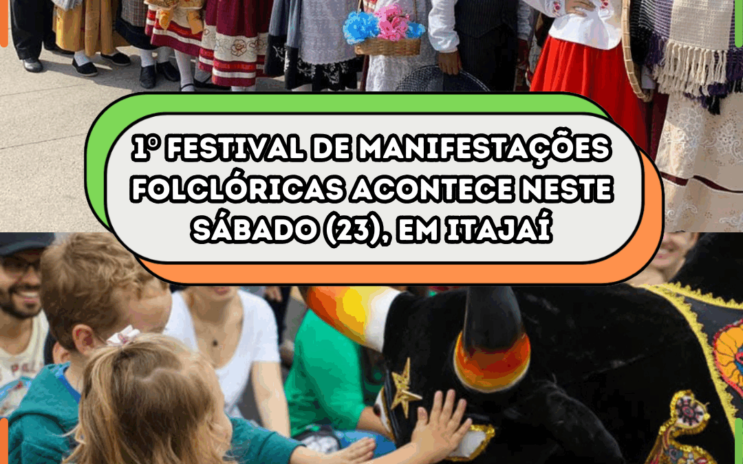 1º Festival de Manifestações Folclóricas acontece neste sábado (23), em Itajaí