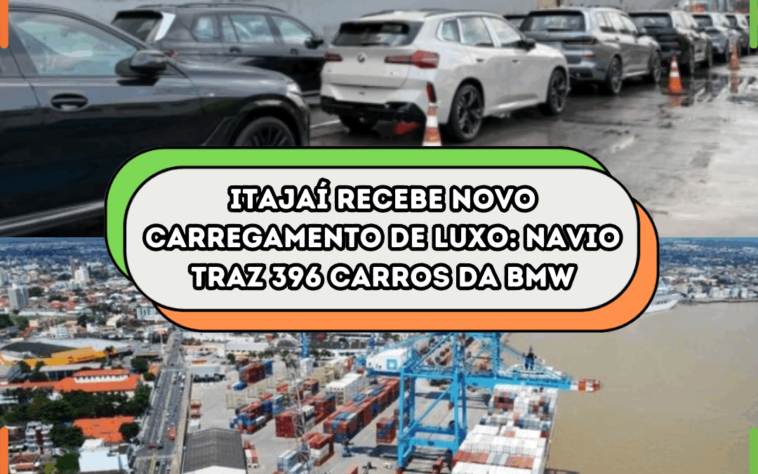 Itajaí recebe novo carregamento de luxo: Navio traz 396 carros da BMW