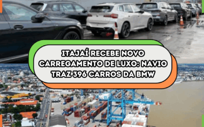 Itajaí recebe novo carregamento de luxo: Navio traz 396 carros da BMW
