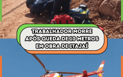 Trabalhador morre após queda de 10 metros em obra de Itajaí