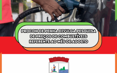 Procon de Penha divulga pesquisa de preços de combustíveis referente ao mês de agosto