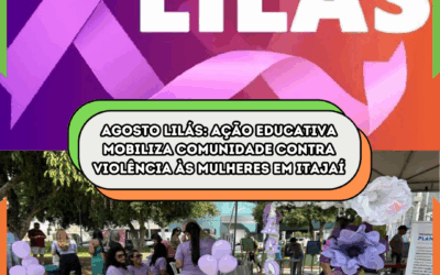 Agosto Lilás: Ação educativa mobiliza comunidade contra violência às mulheres em Itajaí
