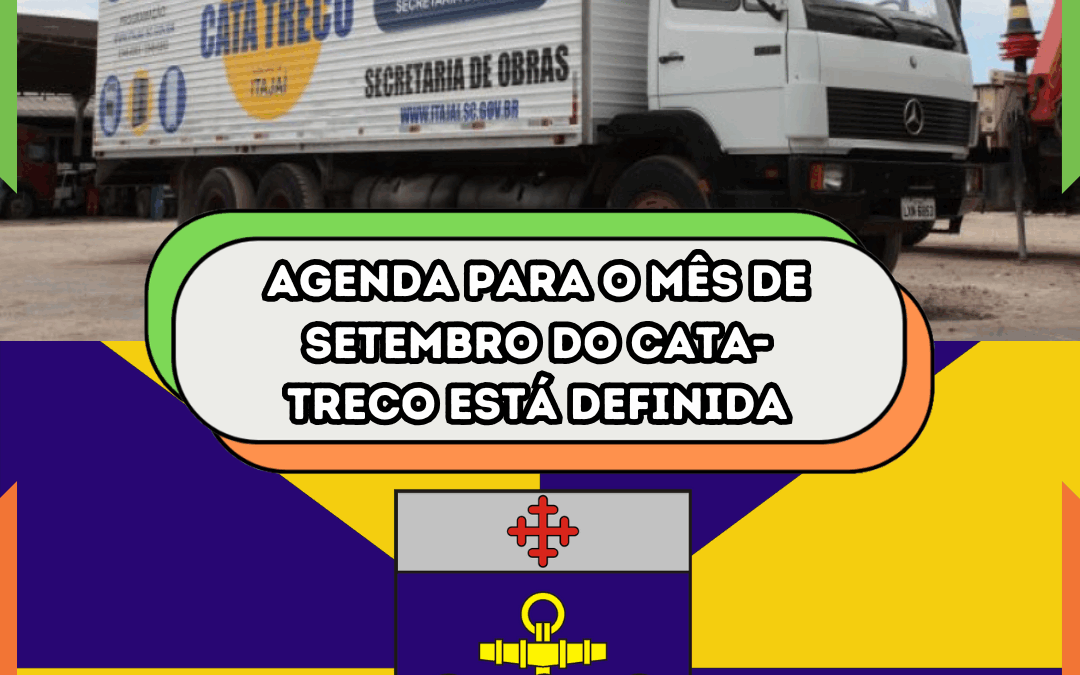 Agenda para o mês de setembro do Cata-Treco está definida
