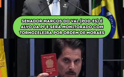 Senador Marcos do Val (POD-ES) é alvo da PF e será monitorado com tornozeleira por ordem de Moraes